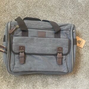 Densata 2n1 Hanging Gray Canvas Men's Duffel Bag Three Shelves New